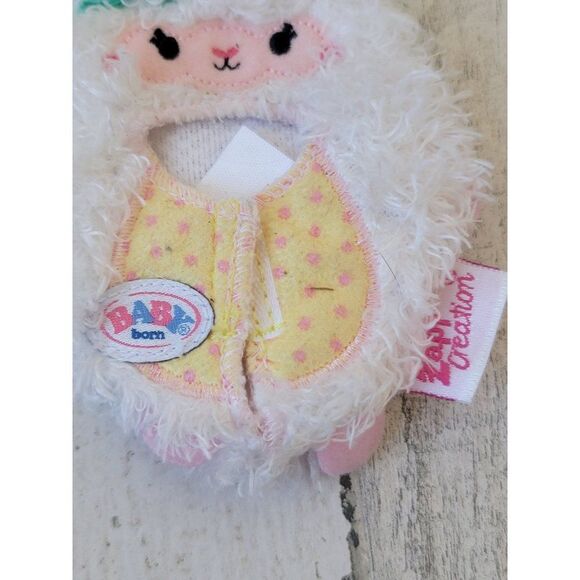 Zapf creation baby born lamb plush keychain toy figure - Picture 3 of 5